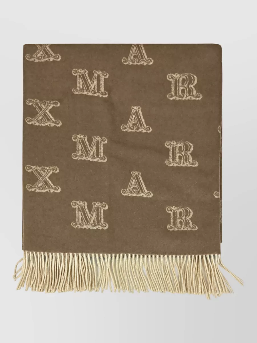 Max Mara Cashmere Fringed Scarf