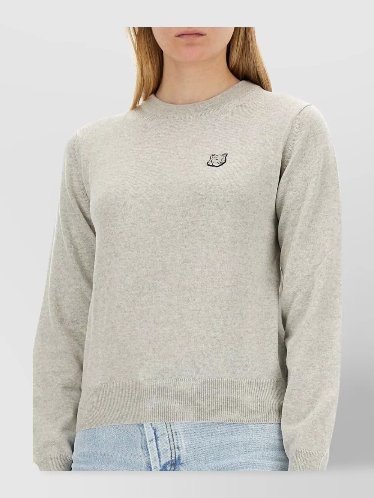 Maison Kitsuné Knitted Fox Head Sweater