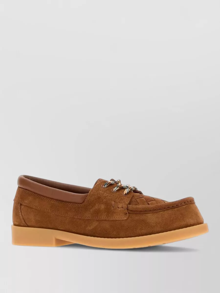Bottega Veneta suede boat shoes