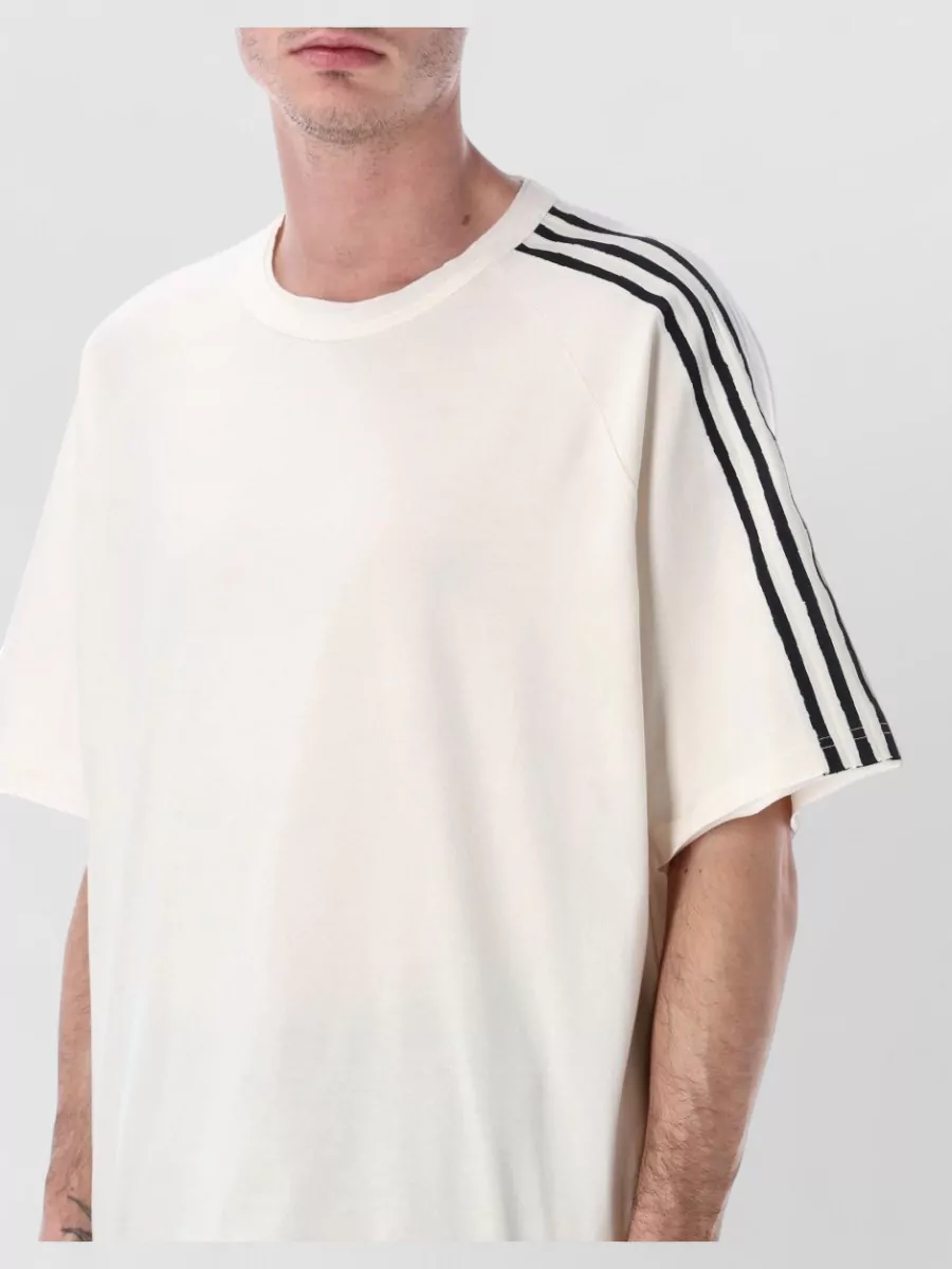 Y-3 Stripe Short Sleeve Crew Neck T-Shirt