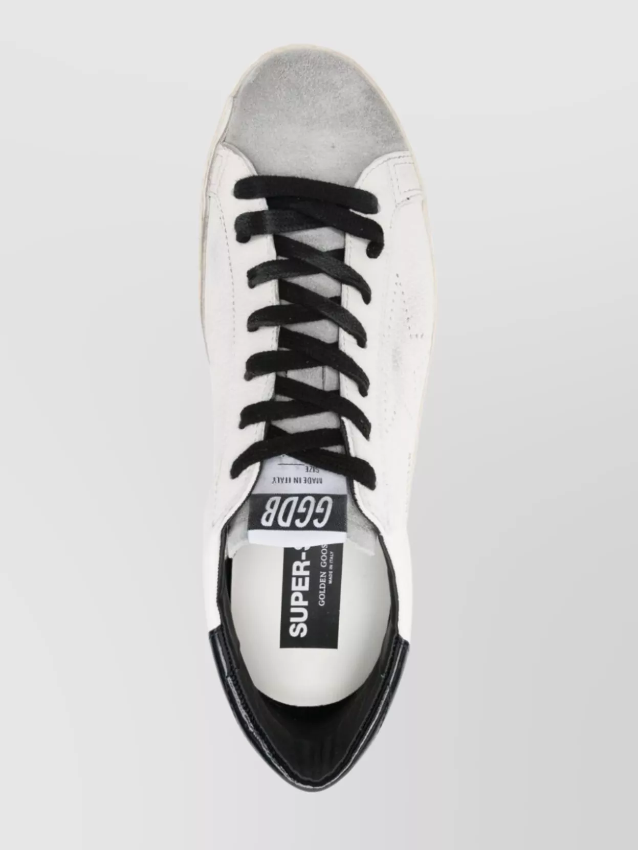 Golden Goose Deluxe Brand White Low Top Sneakers With Suede Toe