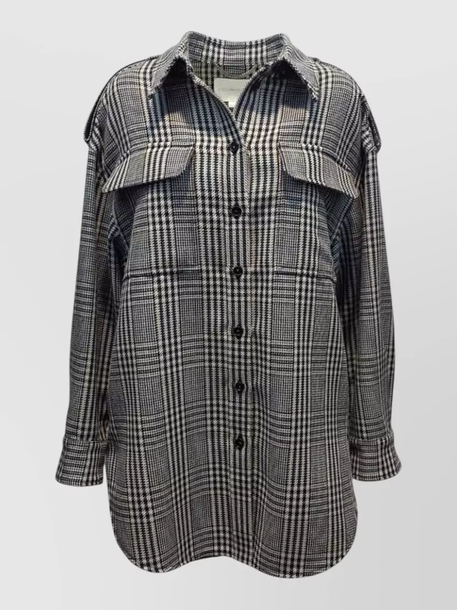 Stella Mccartney checked wool overshirt
