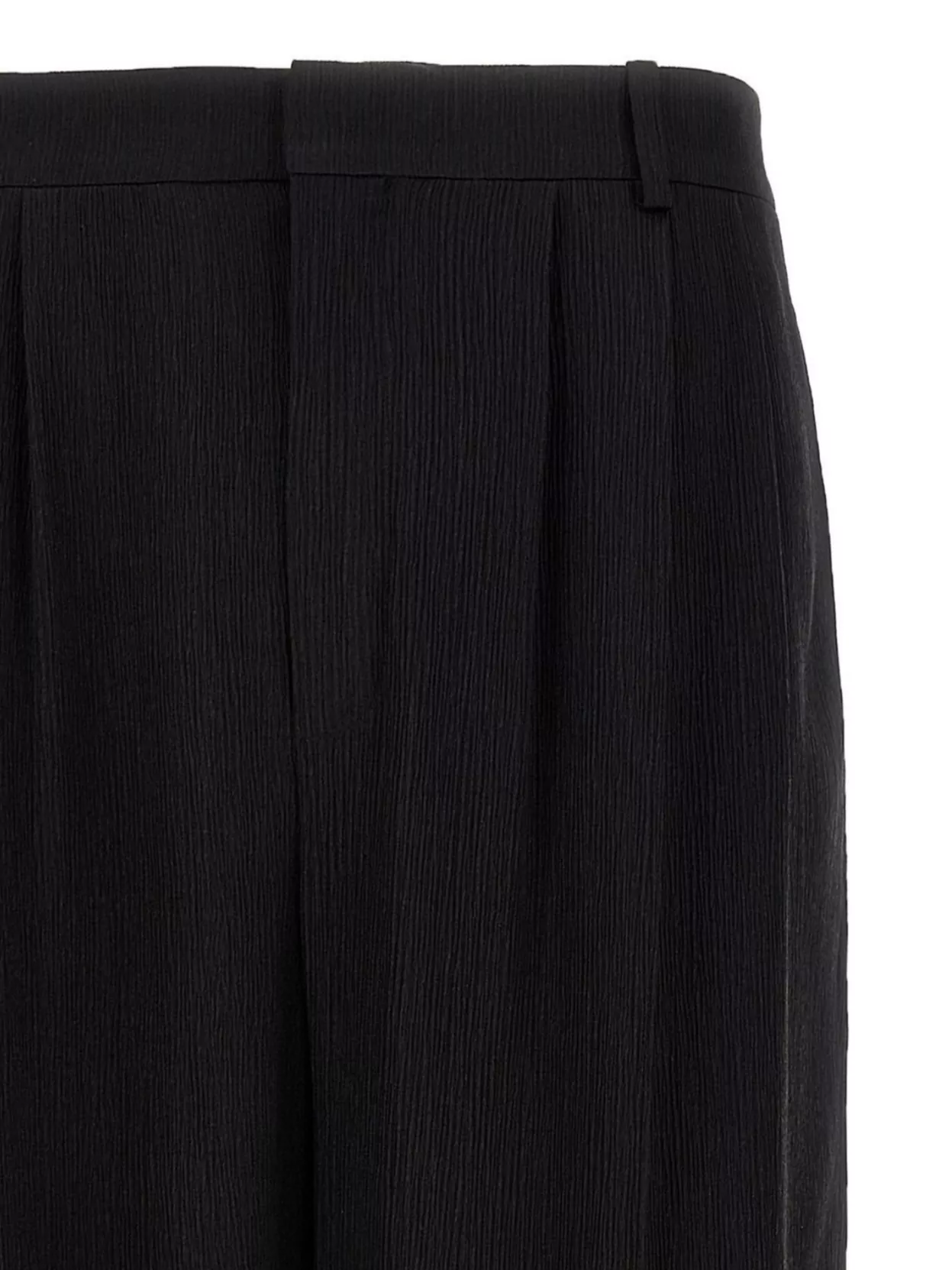 Saint Laurent Button Detailed Straight Leg Trousers