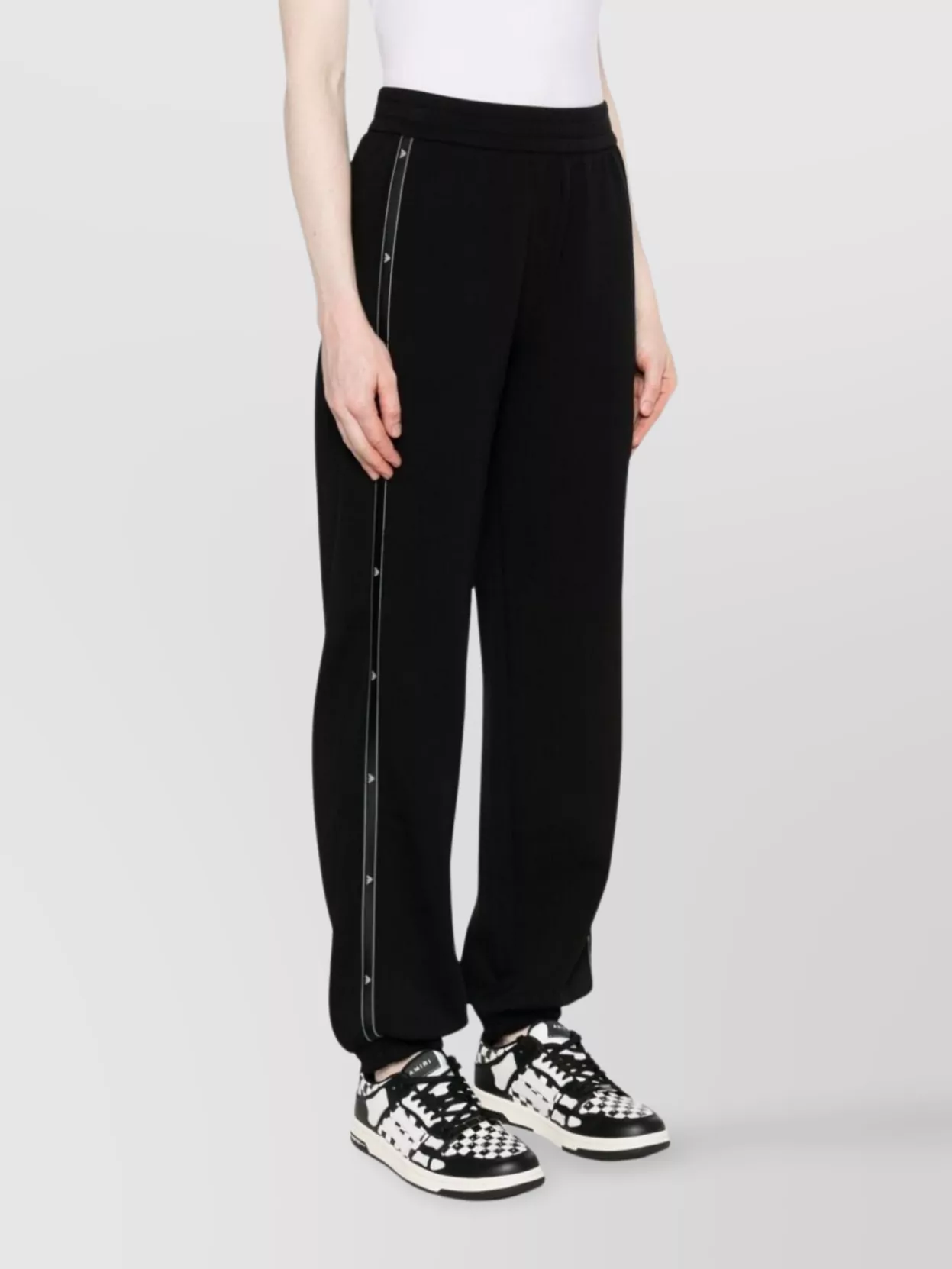 Emporio Armani Cotton Trousers With Side Stripe Detail