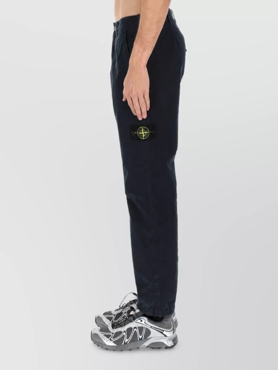 Stone Island Cotton Straight-Leg Trousers
