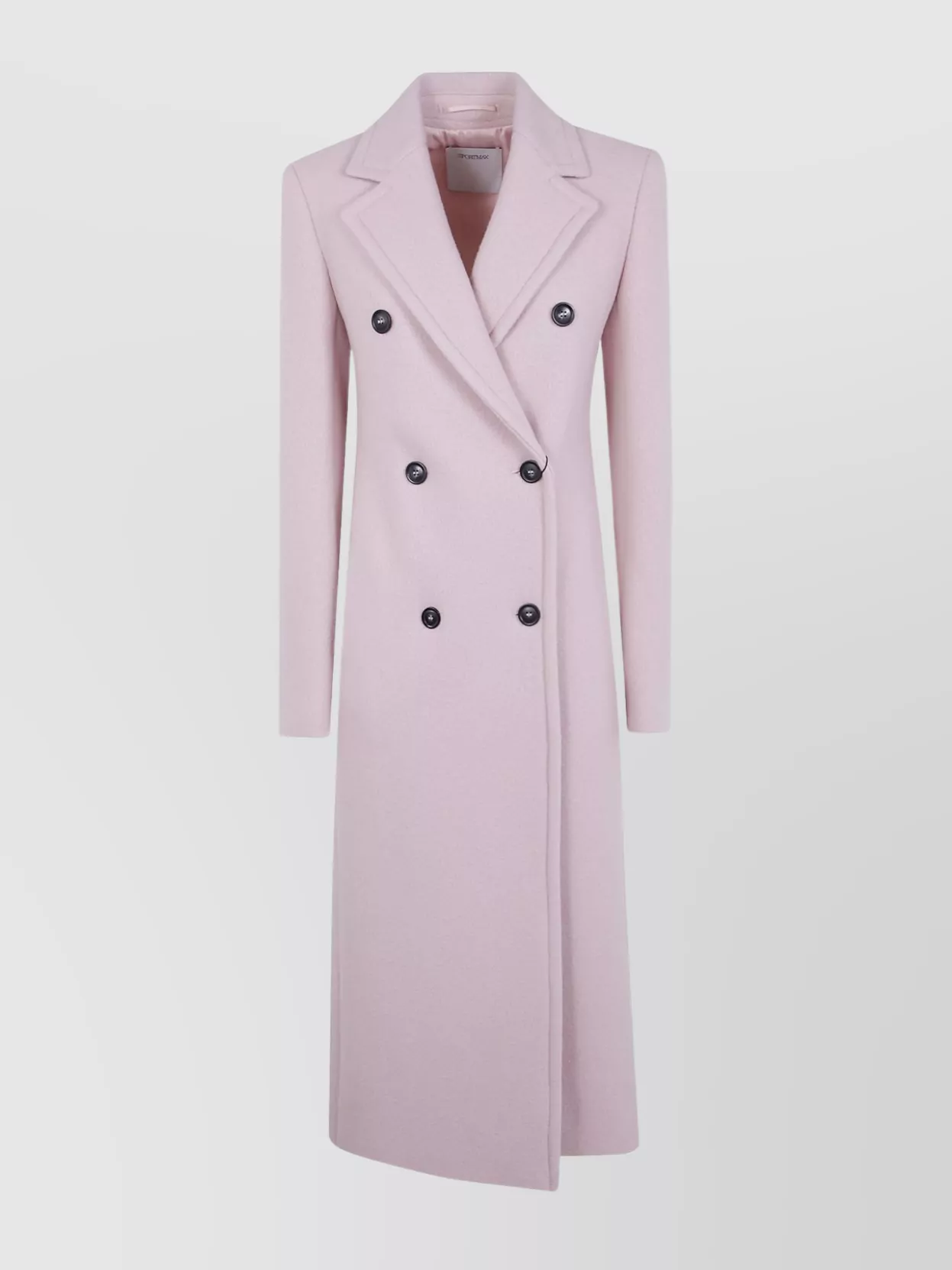 Sportmax Long Double-Breasted Coat Belted Waist