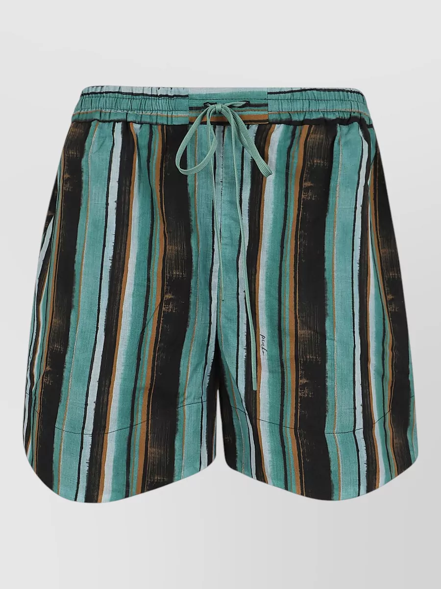 Pinko Striped Knee-Length Shorts