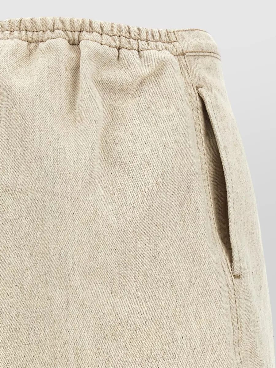 Jacquemus Denim Mid-Rise Cropped Shorts