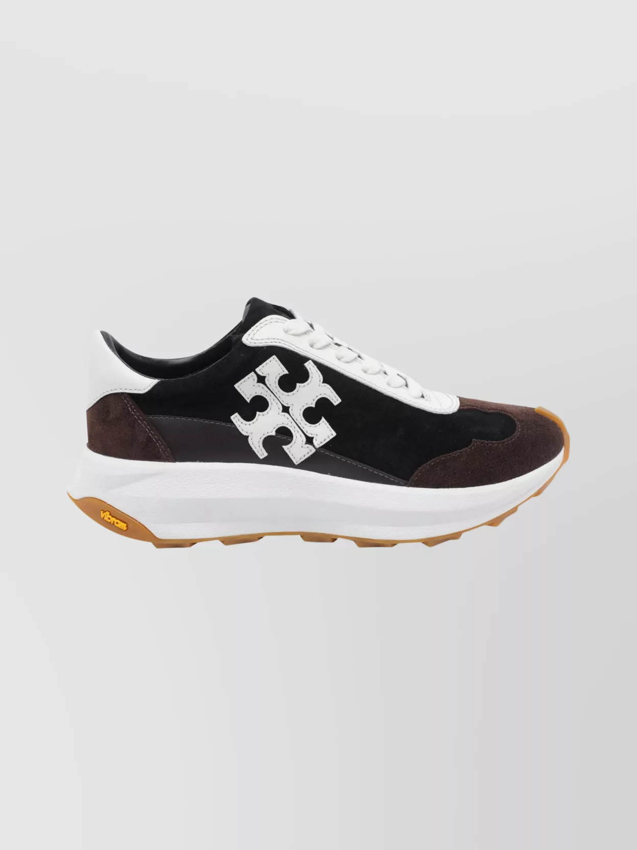 Tory Burch Suede Round Toe Sneakers With Vibram Sole