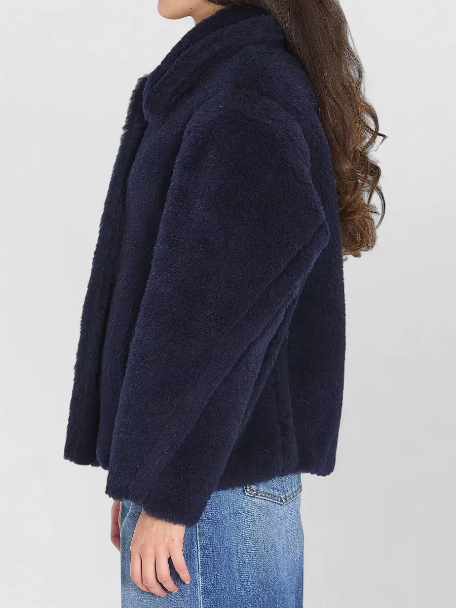 Max Mara Short Teddy Coat Dropped Shoulders