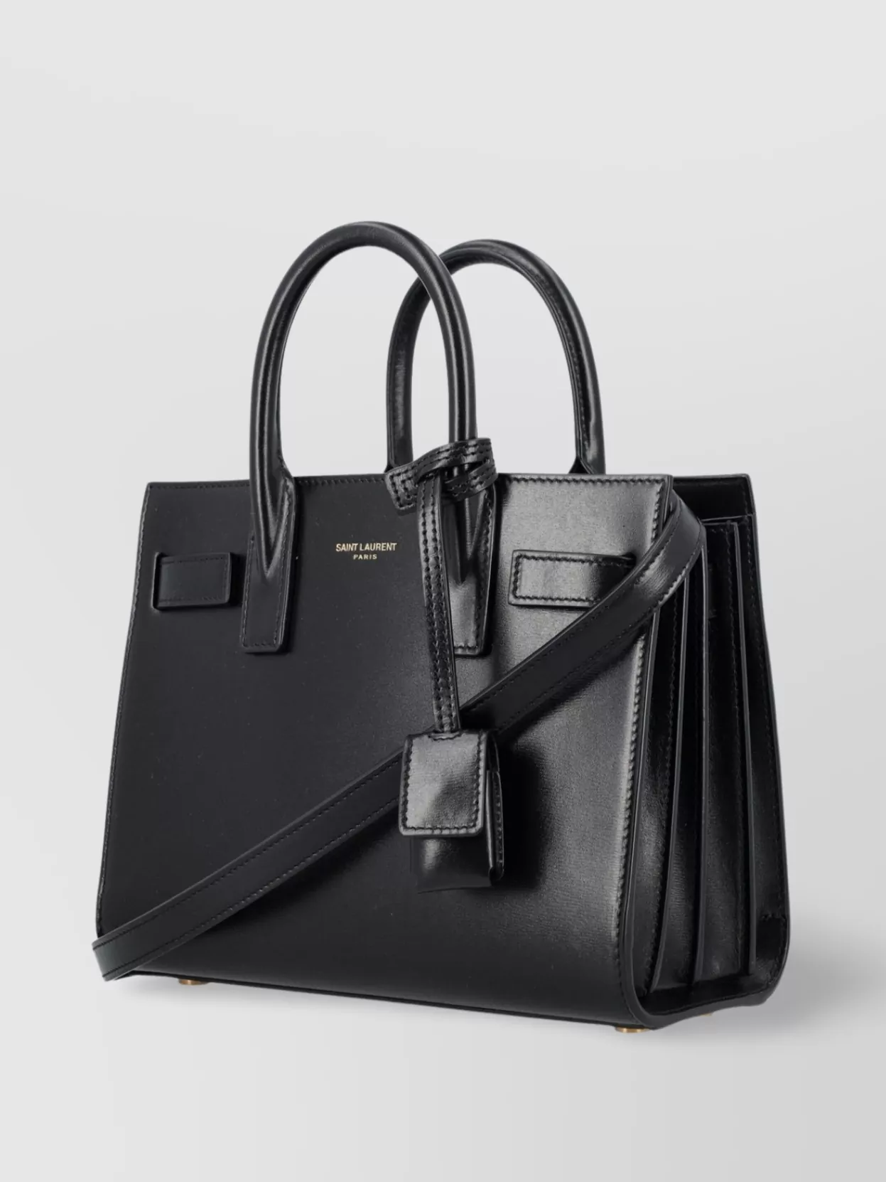 Saint Laurent Nano Structured Leather Tote Bag