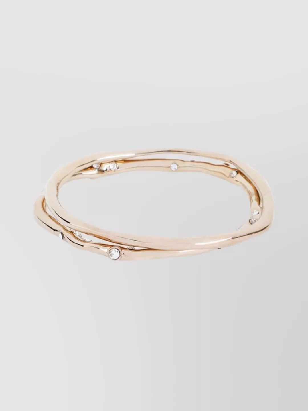 Dries Van Noten Crystal-embellished Irregular Bracelet In Gold