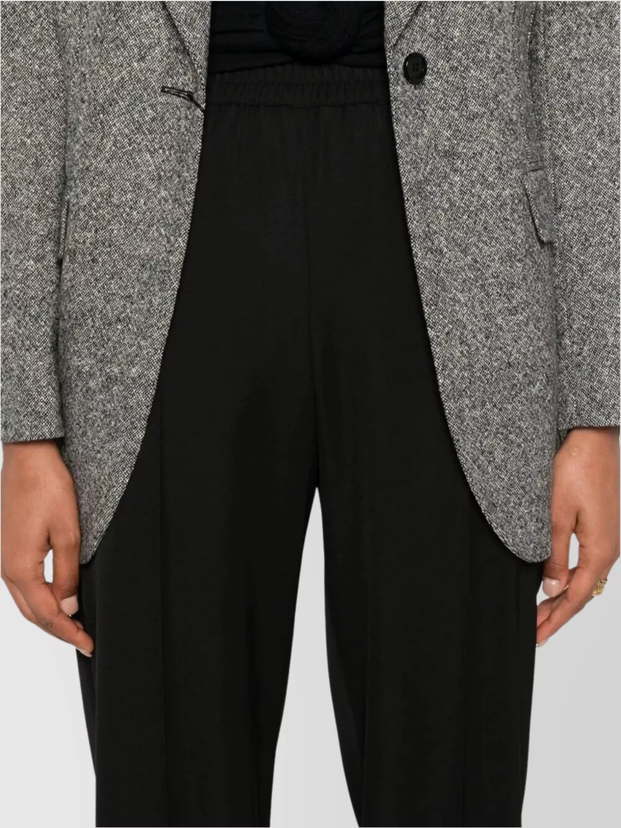 Dolce&Gabbana Straight-Leg High Waist Trousers With Wide Leg