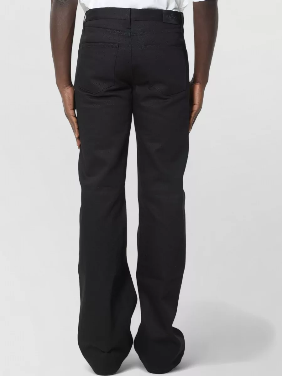 Gucci Cotton Mid-Rise Flared Jeans