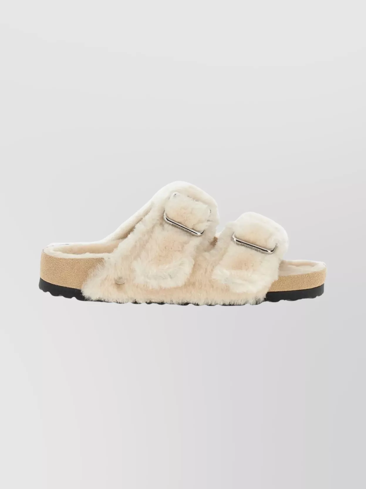 Birkenstock 1774 Shearling Open Toe Flat Sandals In Multi