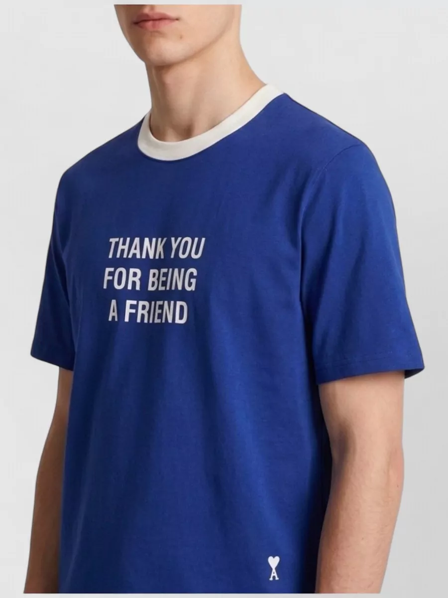 Ami Paris Printed Cotton T-Shirt