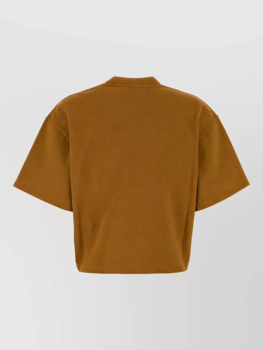 Saint Laurent Cotton Piqué Oversized T-Shirt