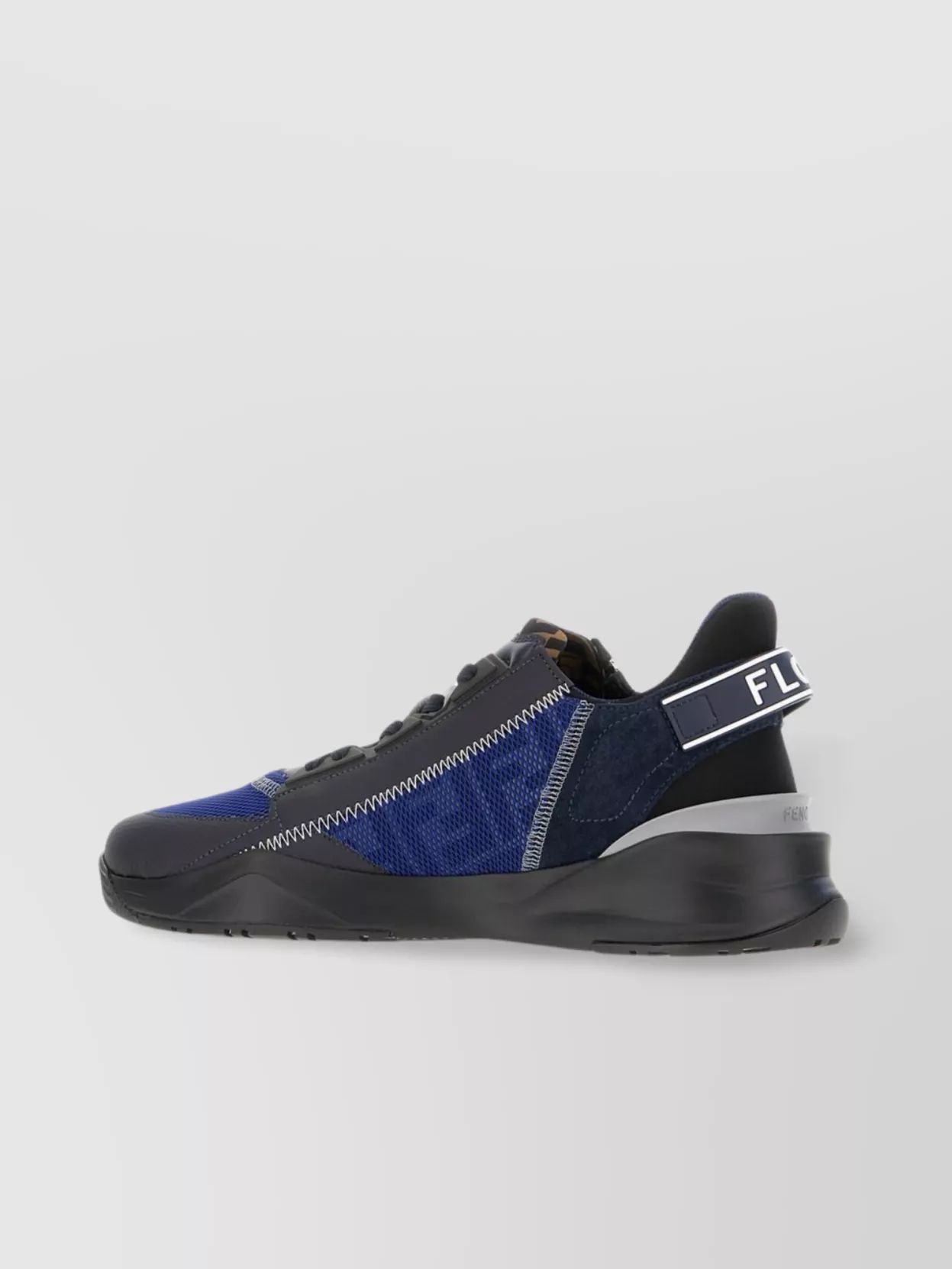 Fendi Flow Sneakers With Leather And Fabric