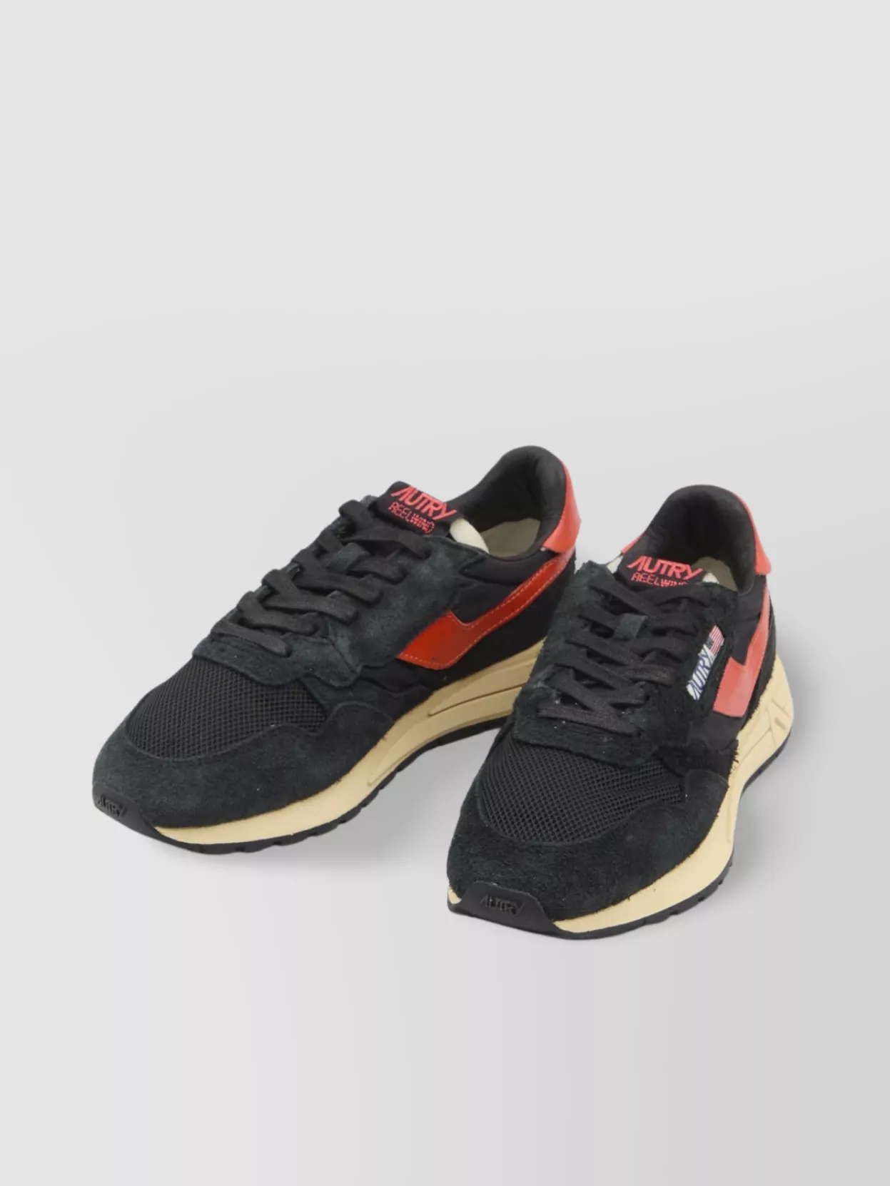 Autry Nylon And Suede Low Sneakers
