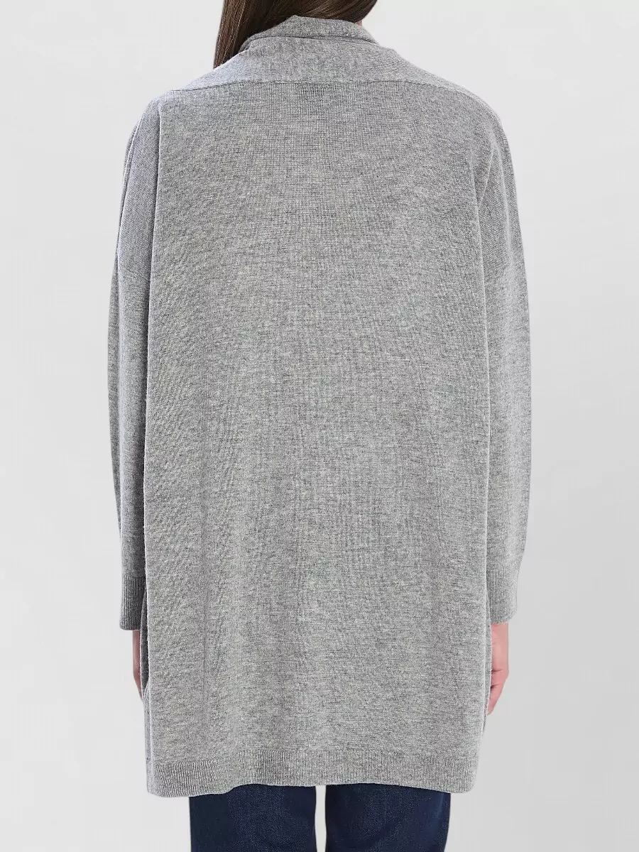 Allude Cashmere Virgin Wool Ribbed Relaxed-Fit Cardigan