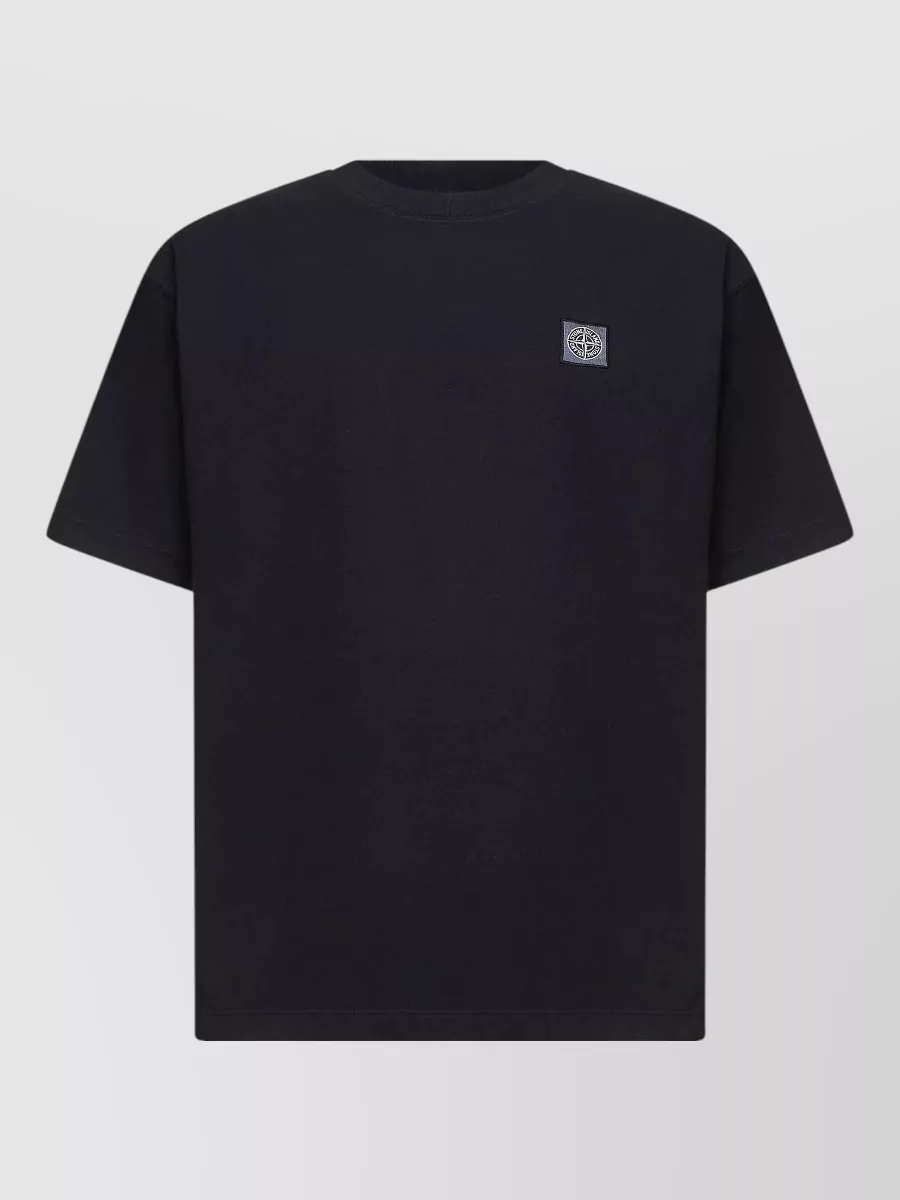 Stone Island ribbed crew-neck short-sleeve t-shirt