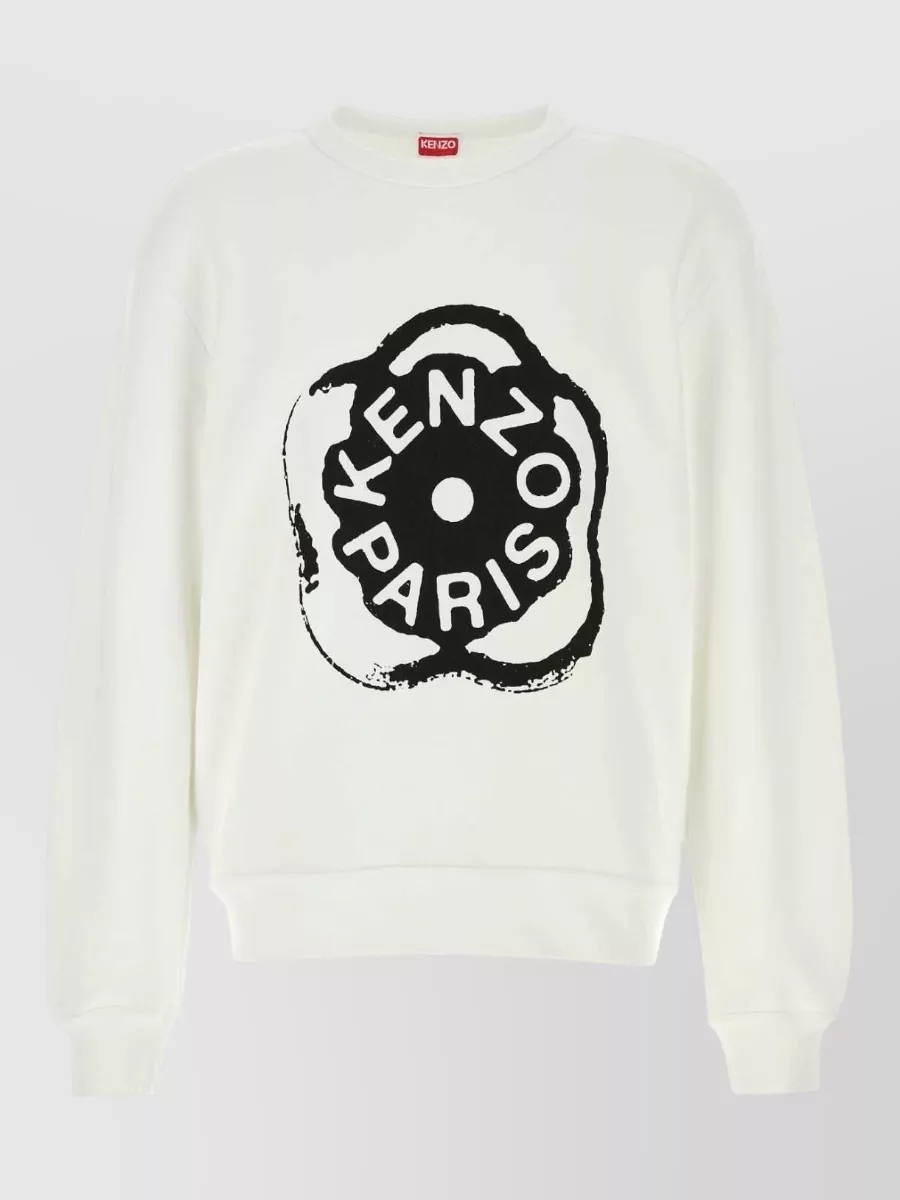 Kenzo cotton logo print crewneck sweatshirt