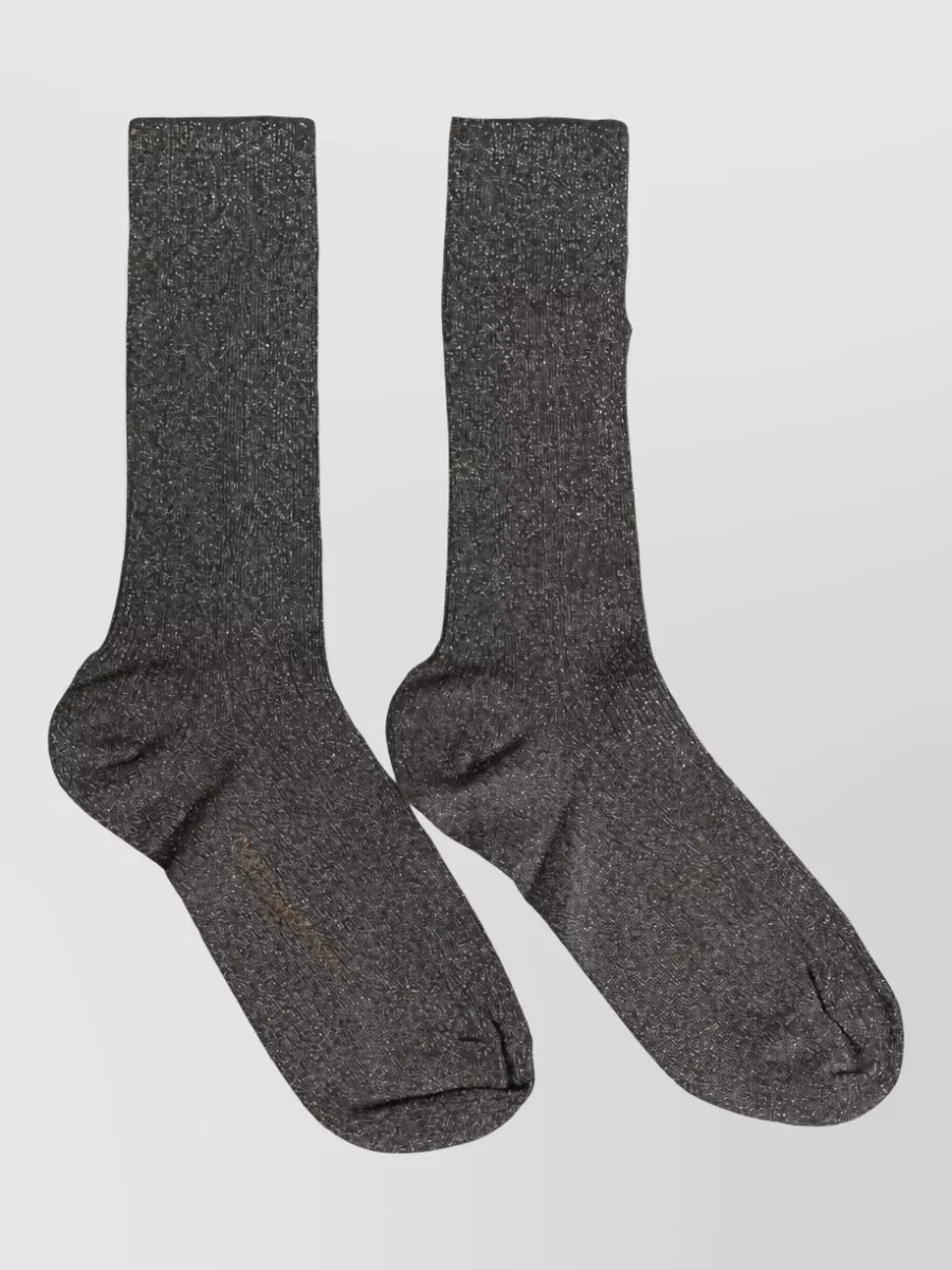 Dolce&Gabbana viscose logo mid calf socks