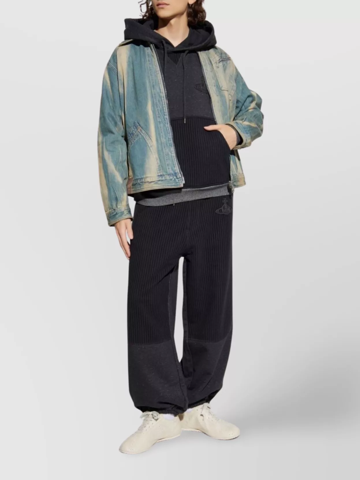 Vivienne Westwood Tailored Jacket With Button Cuffs And Pockets In Blue