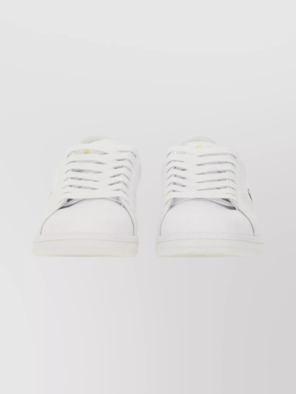 Fred Perry Round Toe Sneakers Featuring Perforated Sides