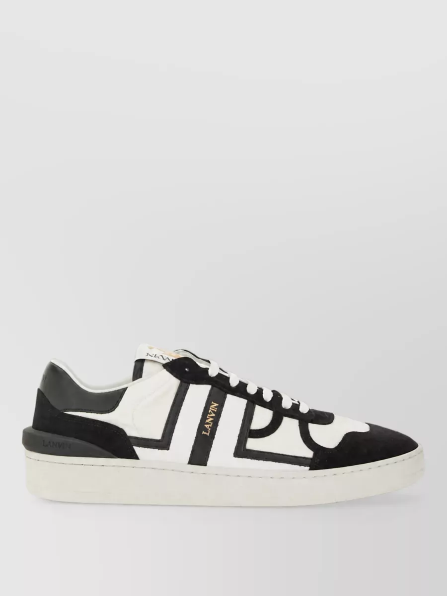 Lanvin leather lace-up sneakers