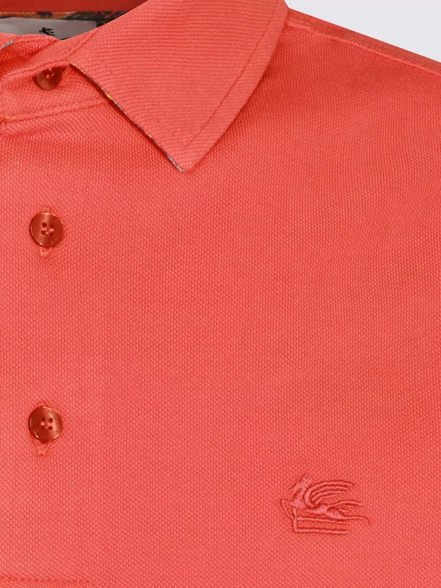 Etro Short Sleeve Polo Shirt With Ribbed Collar