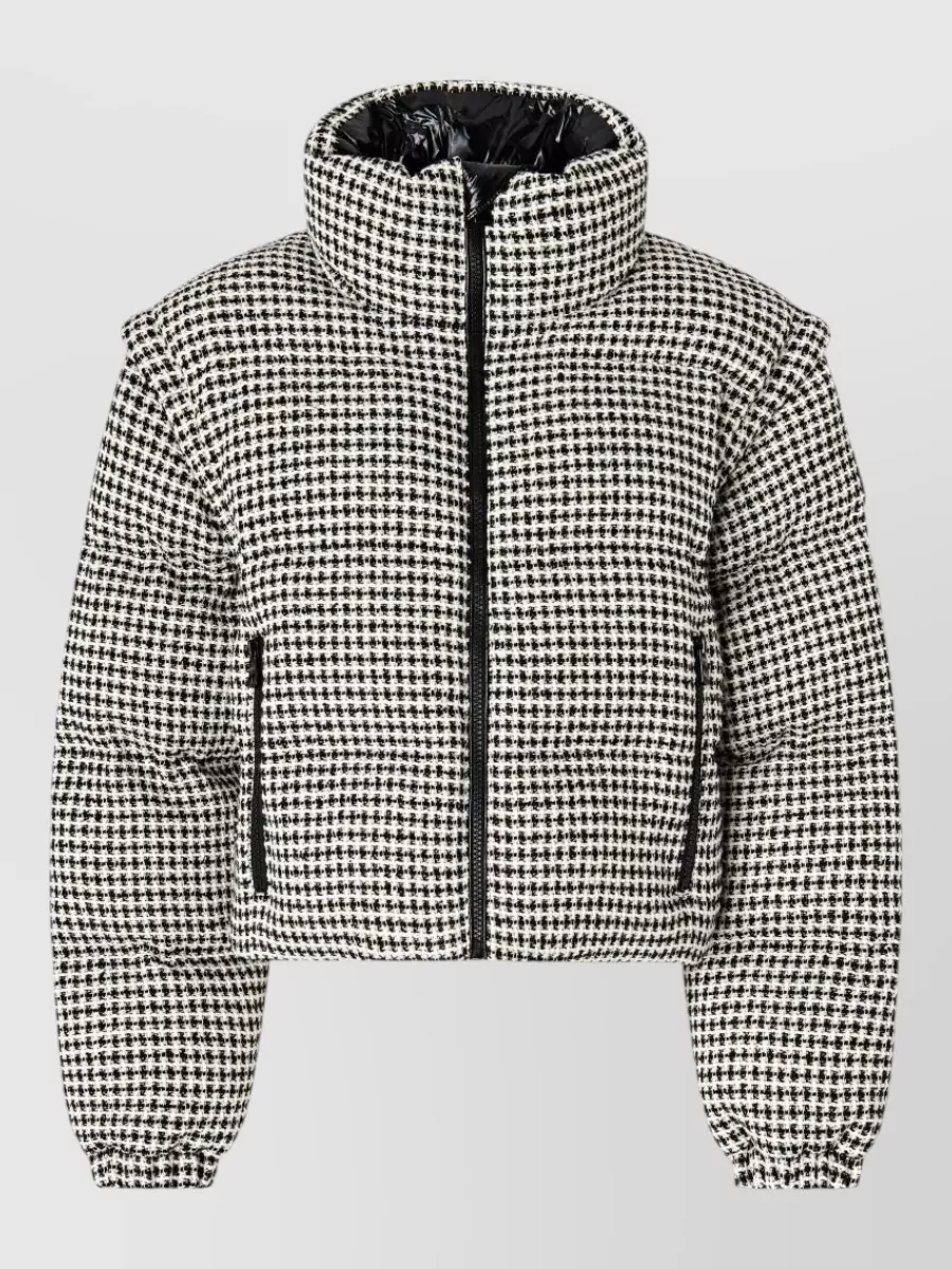 Pinko Tweed parka coat