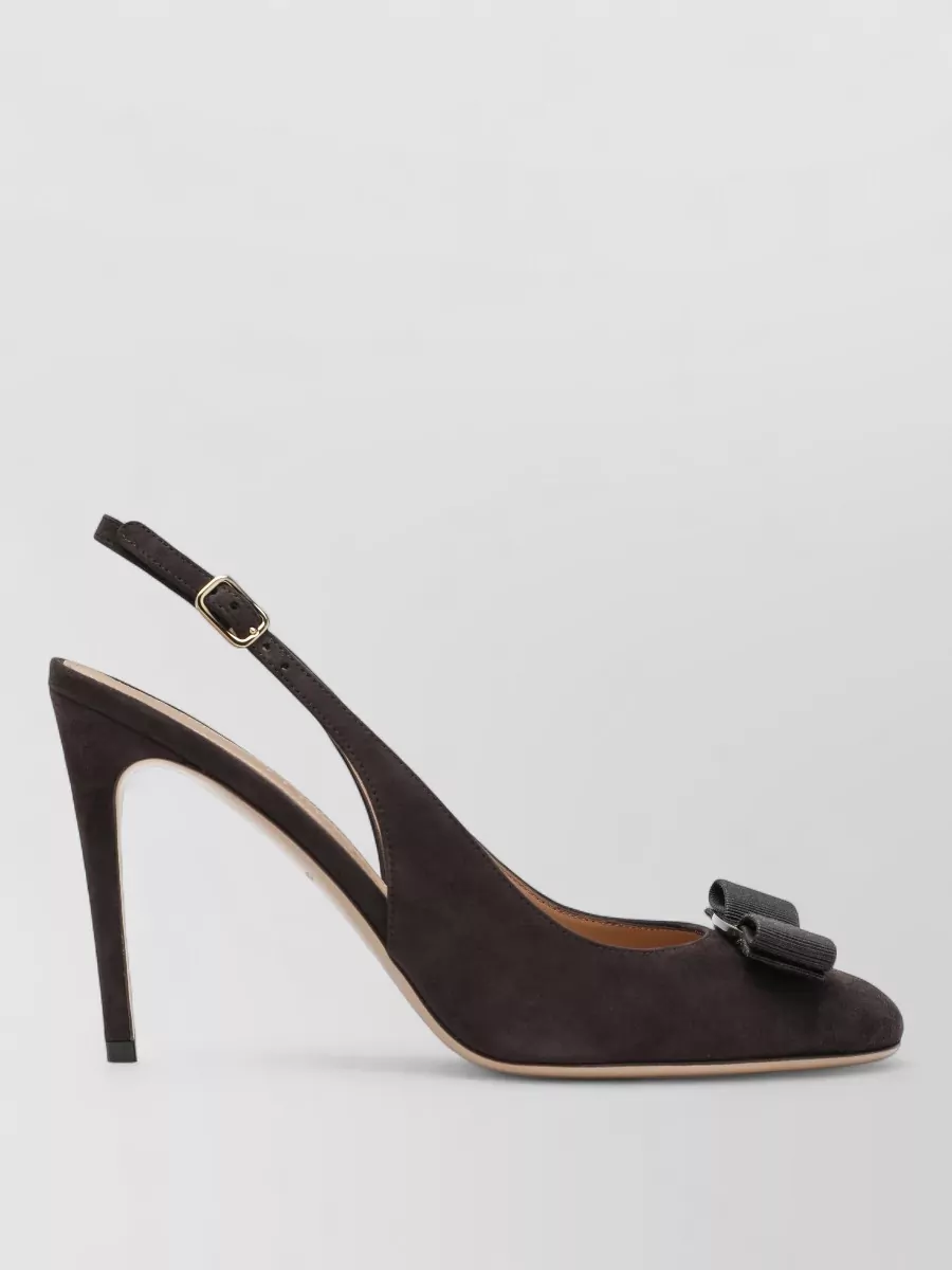 Ferragamo leather slingback pumps