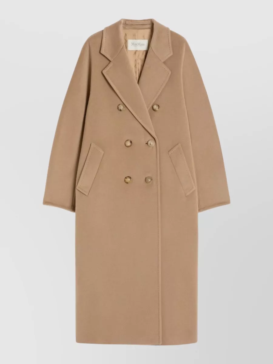 Max Mara cashmere wool oversized double-breasted coat