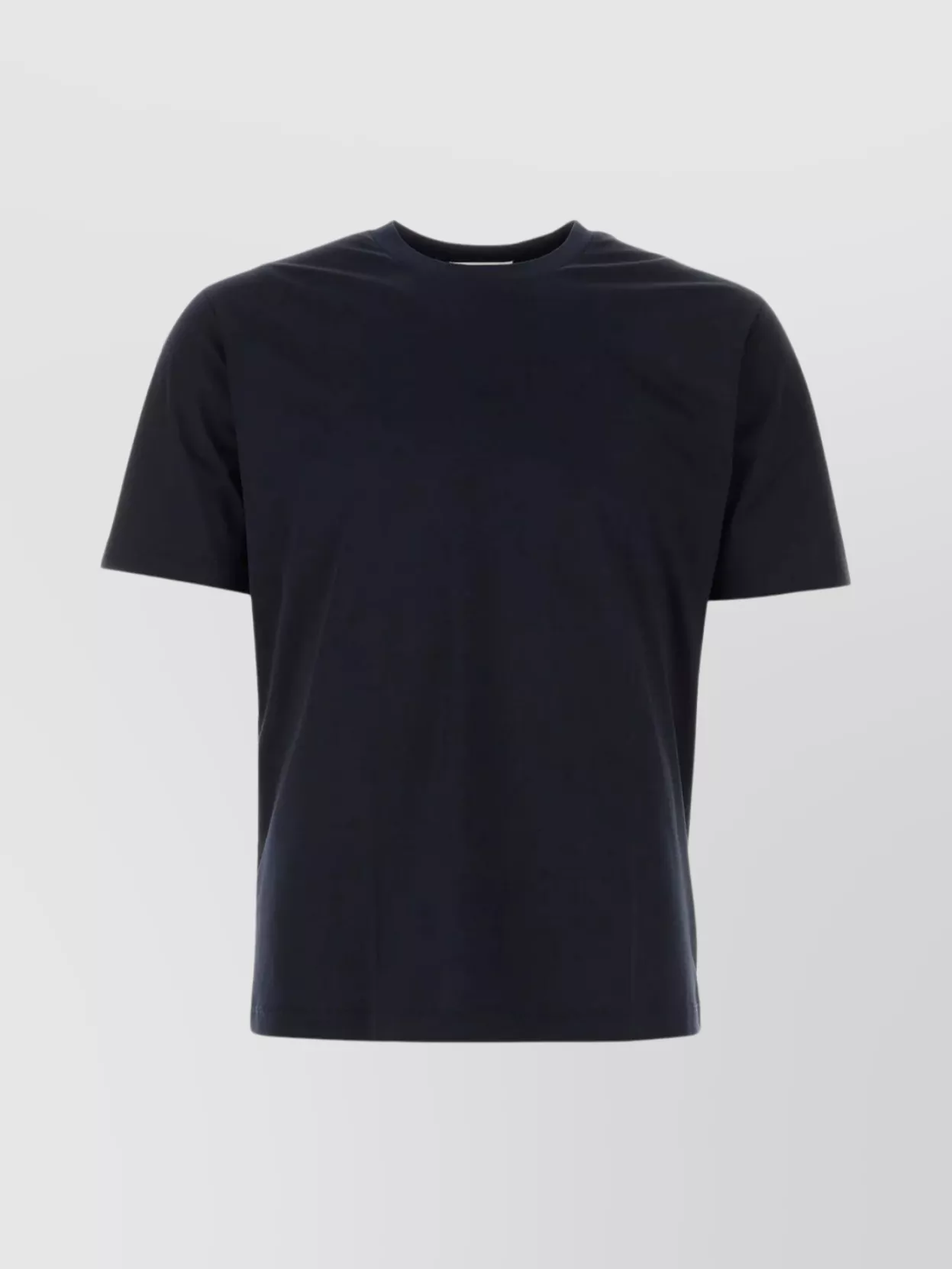 Shop Jil Sander Cotton Ribbed Crew-neck T-shirt In Blue