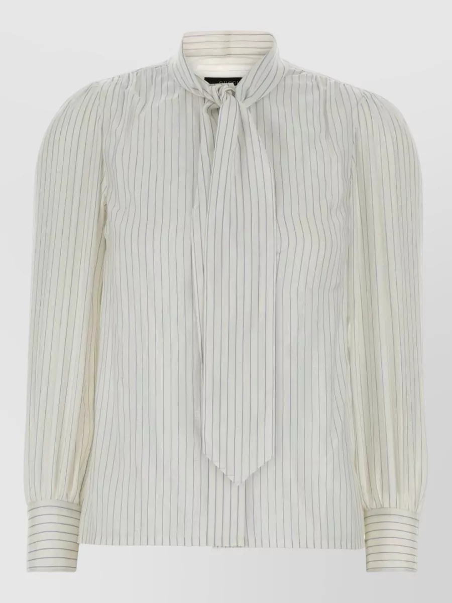 Gucci embroidered silk shirt