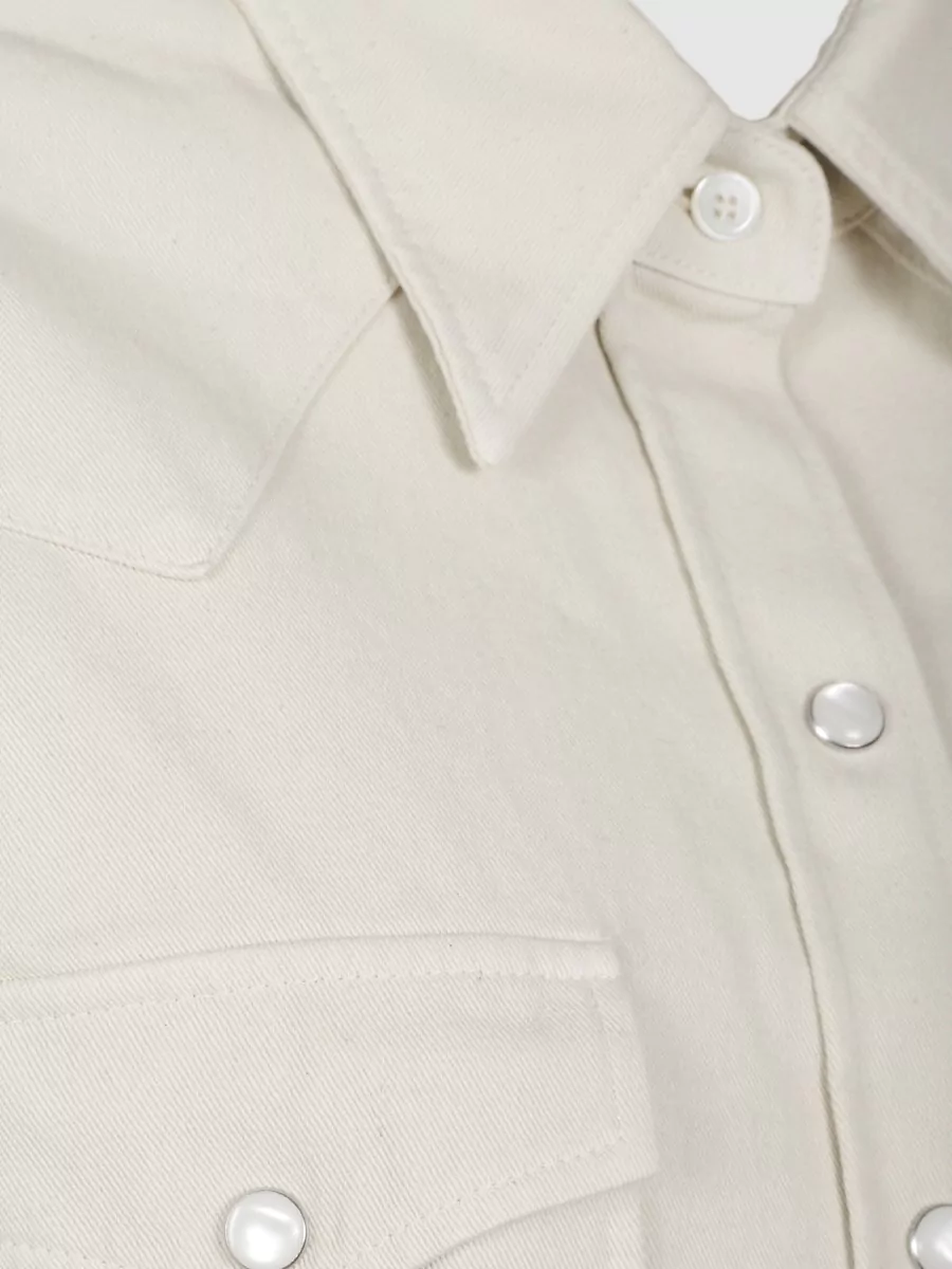 A.p.c. Cotton Shirt Long Sleeves Collared Neck Pockets