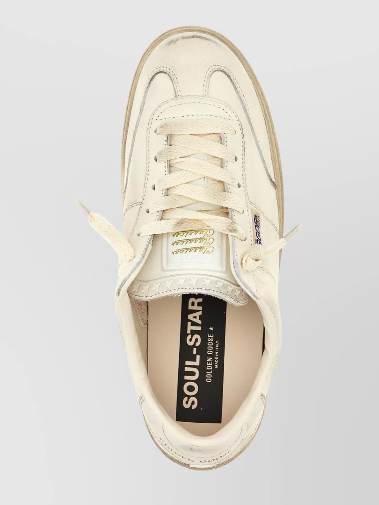 スニーカー Golden  Golden  Soul Star Sneakers GOLDEN GOOSE Soul-Star logo-print distressed leather