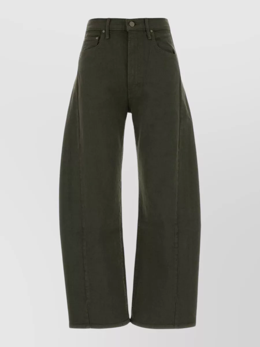Mother denim high-rise barrel-leg jeans
