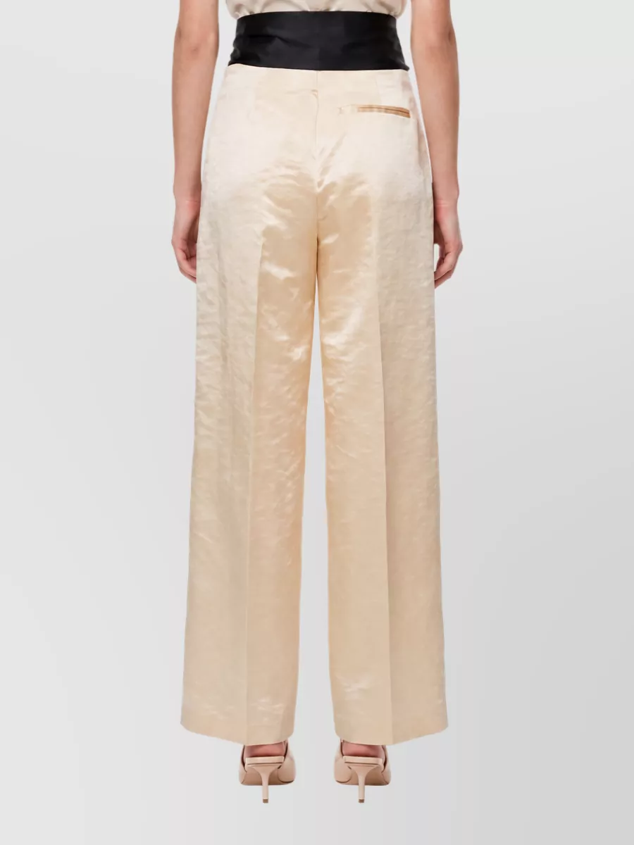 Forte Forte Hammered Effect Straight-Leg Suit Trousers