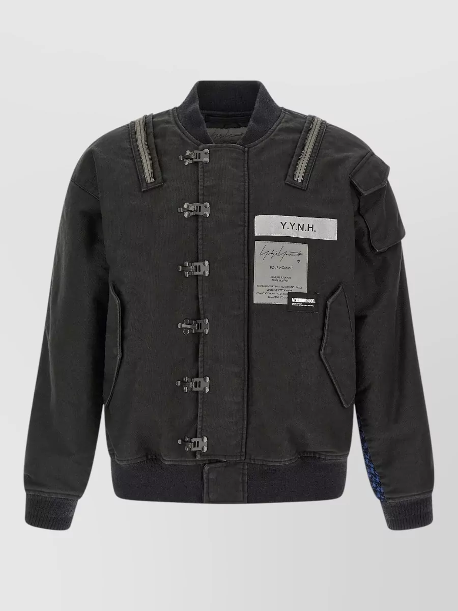 Yohji Yamamoto cotton printed bomber jacket