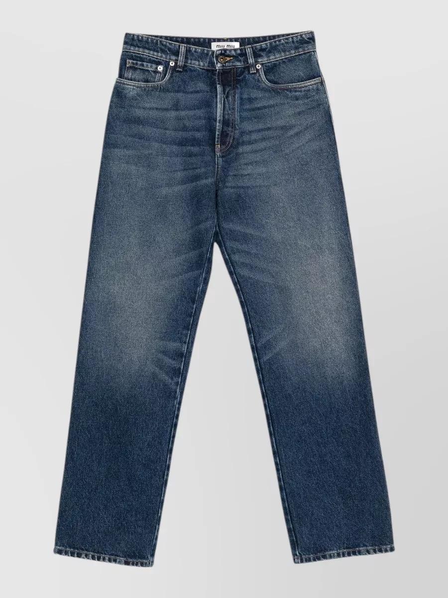 Miu Miu denim high-rise boyfriend jeans