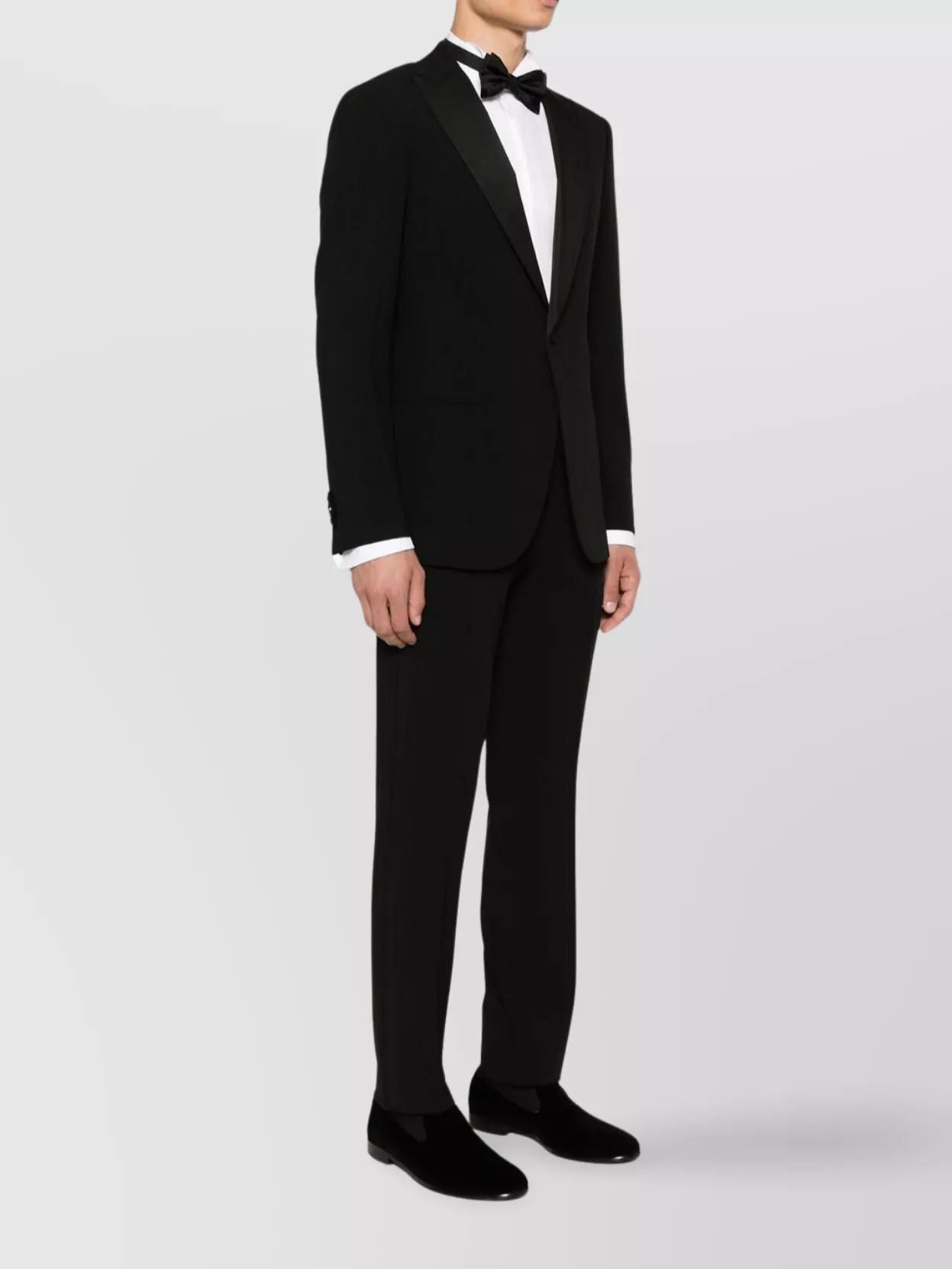 Giorgio Armani Formal Suit With Satin Lapels And Pockets