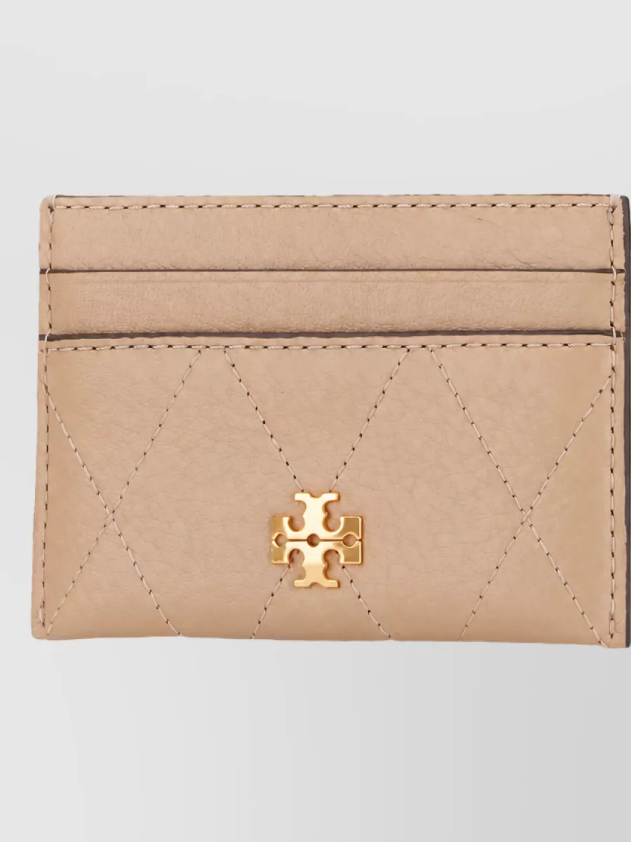 Tory Burch Leather charlie card holder