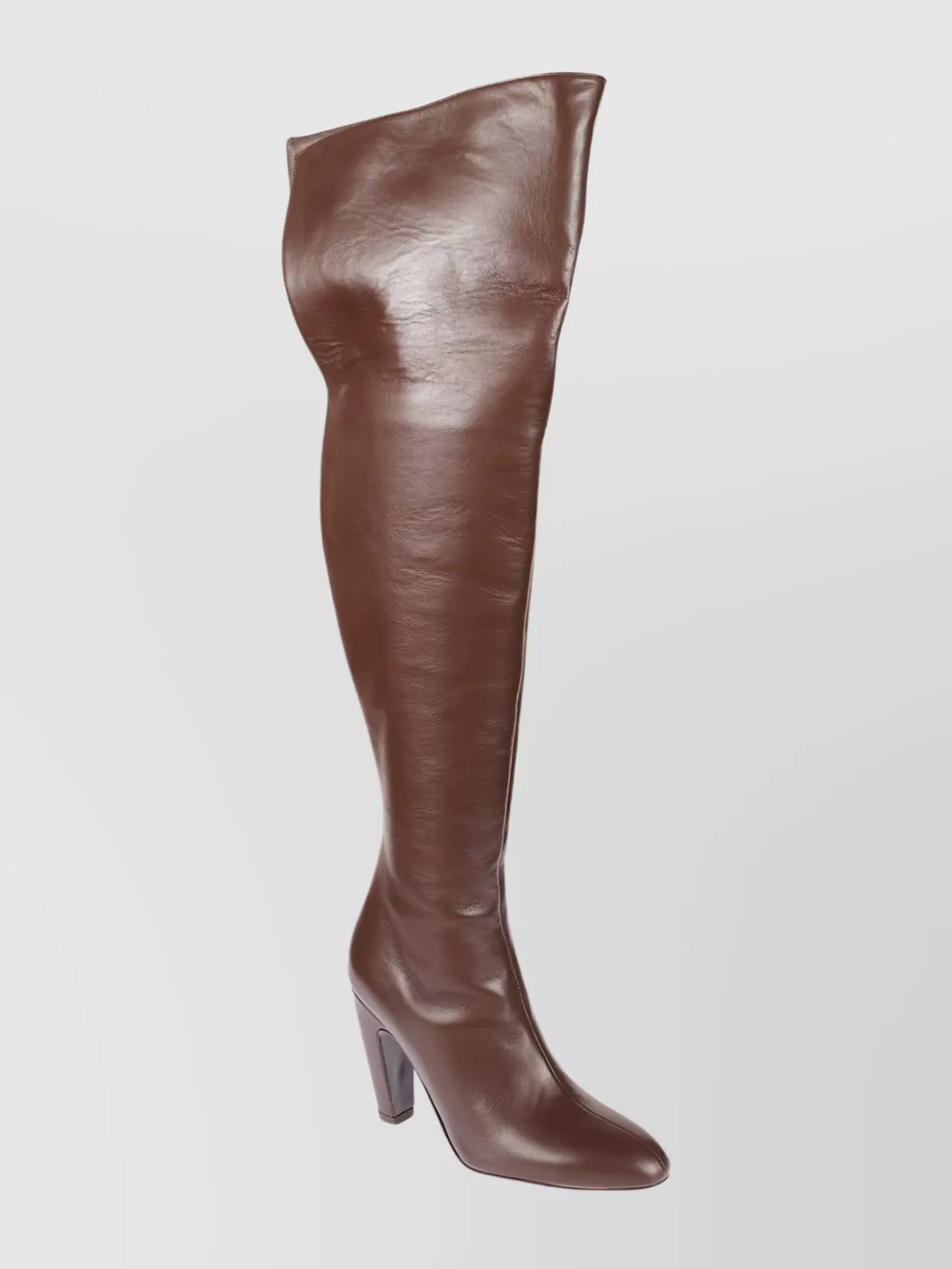 Gia Borghini Over-the-knee Almond Toe Heeled Boot In Blue