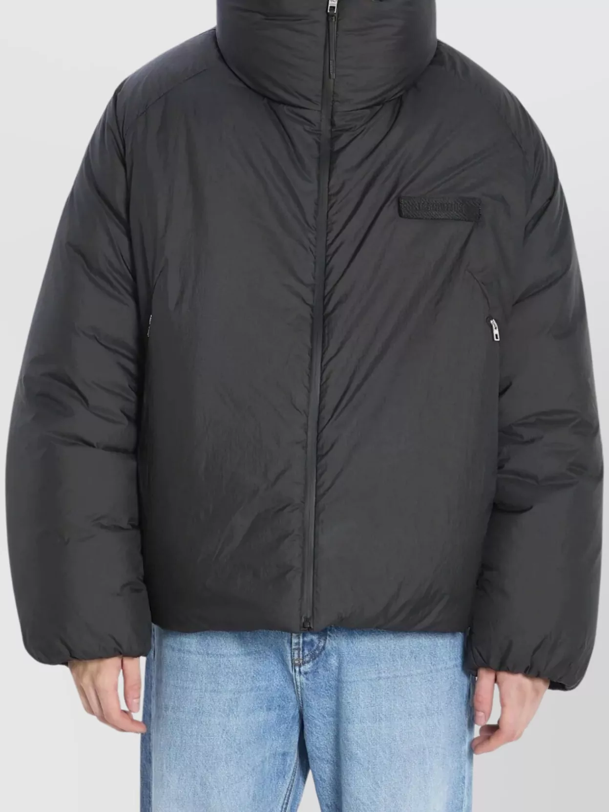 Jacquemus Padded Jacket With High Collar And Pockets
