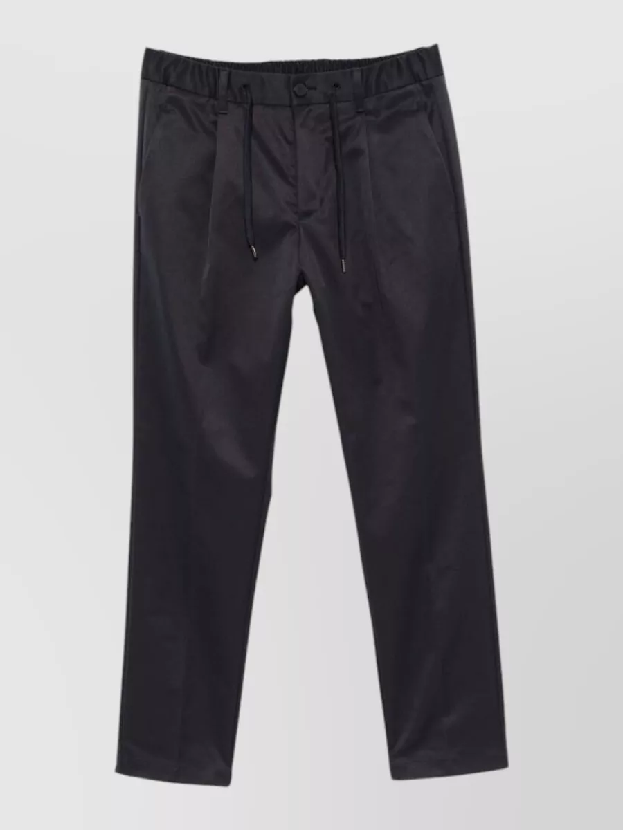 Herno satin regular-fit trousers