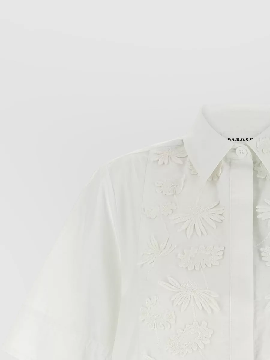 P.a.r.o.s.h. Cotton Embroidered Shirt