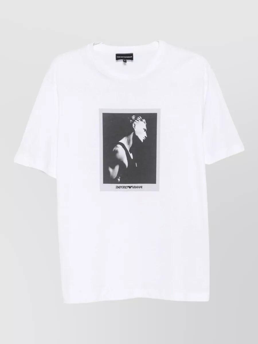 Emporio Armani cotton printed t-shirt