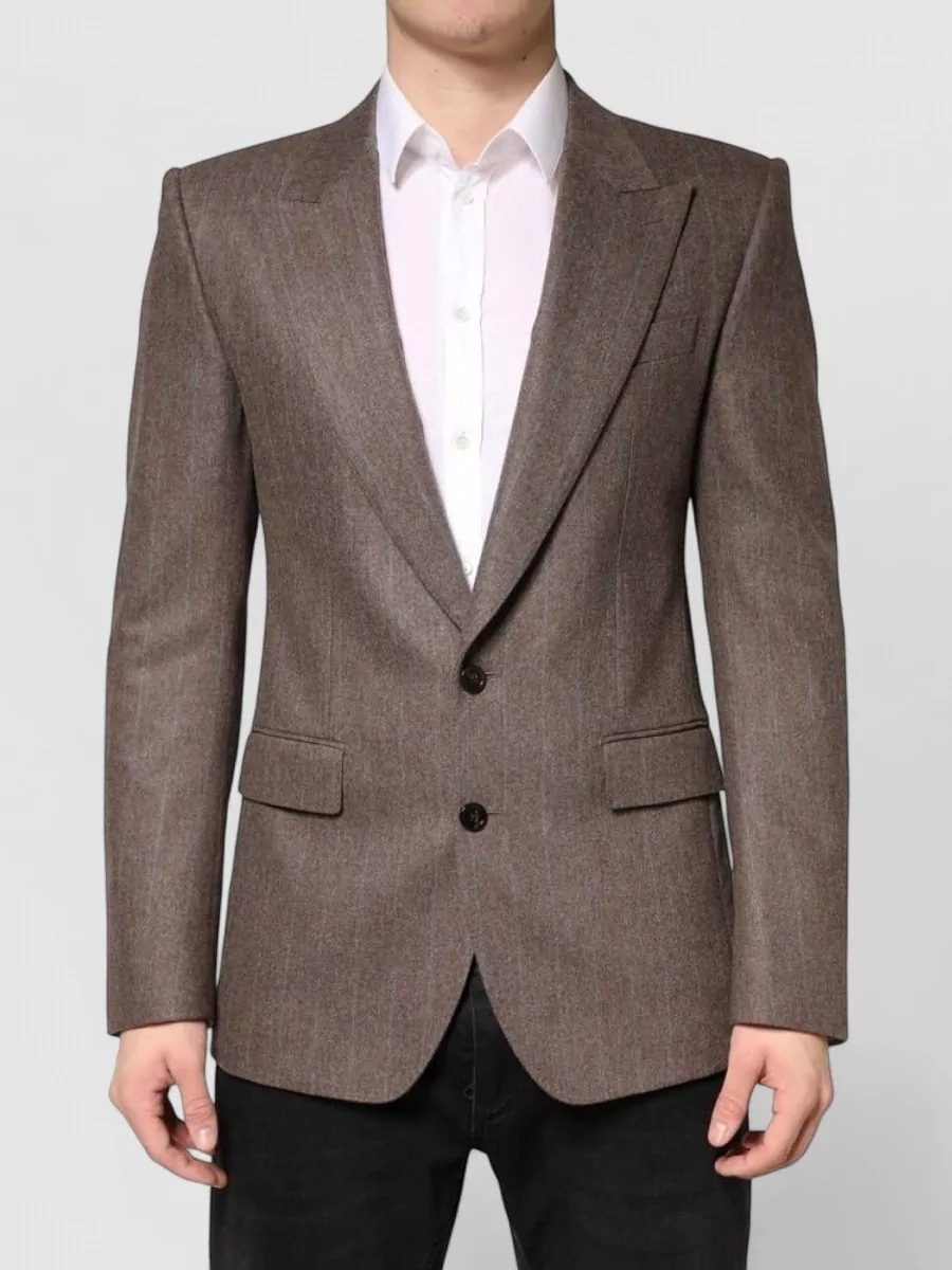 Dolce&Gabbana Striped single breasted blazer